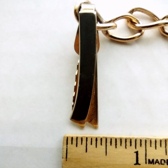 Vintage Sweater Clip 1950s Style Gold & Silver Tone Metal Tie Clips - Picture 4 of 6